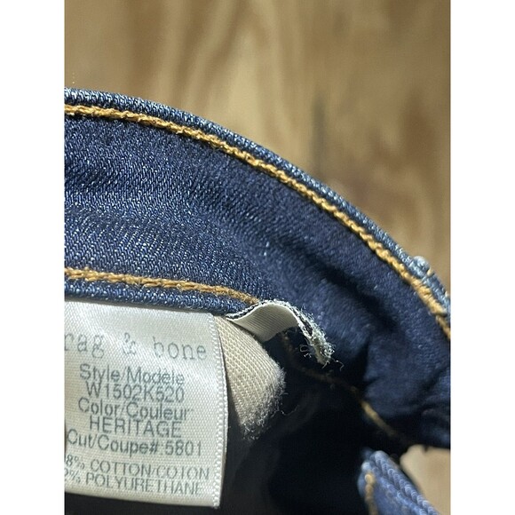 RAG & BONE Jeans Womens 29 Woodford Heritage Skinny Ankle Blue @k9 #W1502K520 - Picture 11 of 12